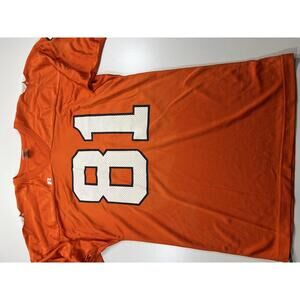 Men's Clemson college Orange Football Jersey Size Large #81